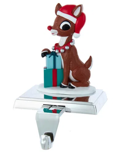 Kurt Adler Rudolph With Presents Christmas Stocking Holder