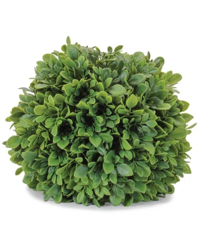 Melrose International Set Of 2 Boxwood Foliage Orb In Green
