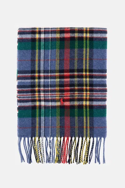 Polo Ralph Lauren Check-pattern Fringed Scarf In Multi