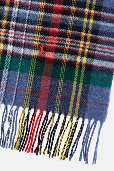 Polo Ralph Lauren Check-pattern Fringed Scarf In Multi