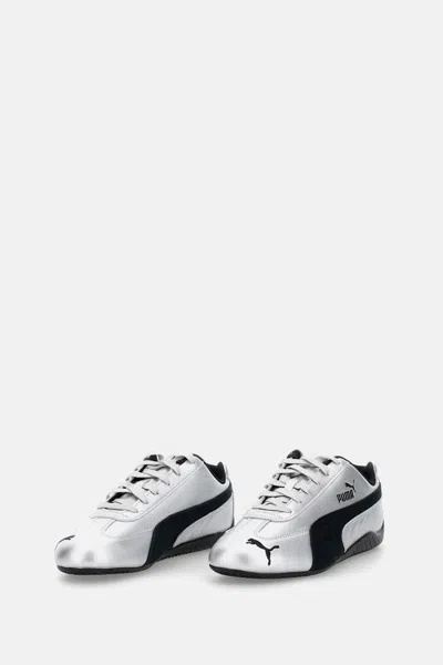 Puma Silver Speedcat Metallic Sneakers In Gray