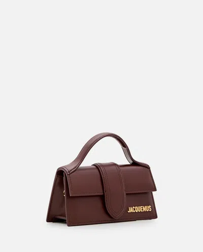 Jacquemus Le Bambino Leather Top Handle Bag In Brown