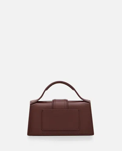 Jacquemus Le Bambino Leather Top Handle Bag In Brown