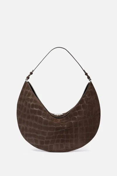 Jacquemus Dark Brown The Ovalo Hobo Bag In Brown