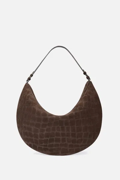 Jacquemus Dark Brown The Ovalo Hobo Bag In Brown