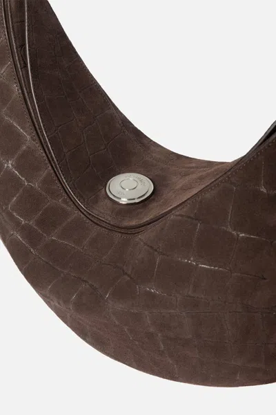 Jacquemus Dark Brown The Ovalo Hobo Bag In Brown