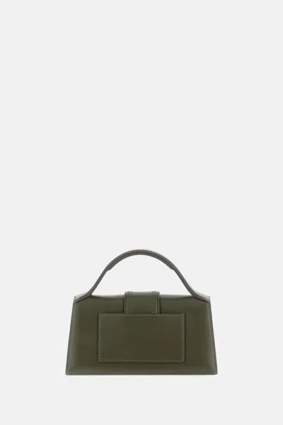 Jacquemus Womens Dark Khaki Le Grand Bambino Leather Top-handle Bag In Green