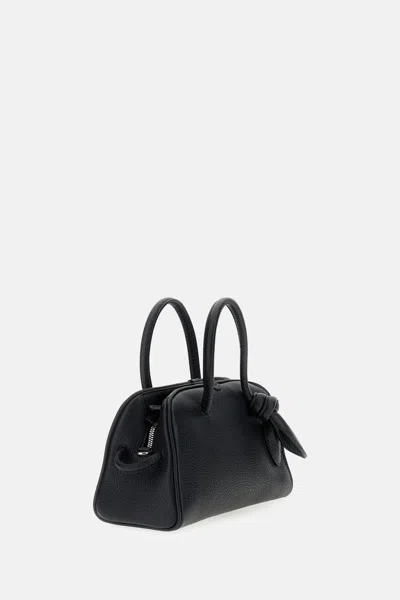 Jacquemus Le Petit Turismo Grain Leather Bag In Black