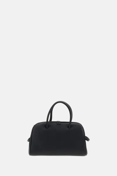 Jacquemus Le Petit Turismo Grain Leather Bag In Black