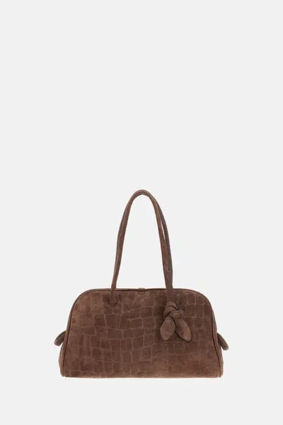 Jacquemus Dark Brown The Turismo Bowling Bag In Brown