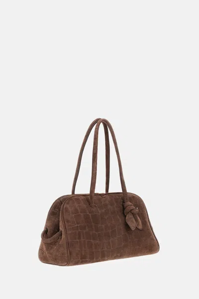 Jacquemus Dark Brown The Turismo Bowling Bag In Brown