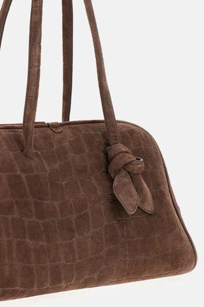 Jacquemus Dark Brown The Turismo Bowling Bag In Brown