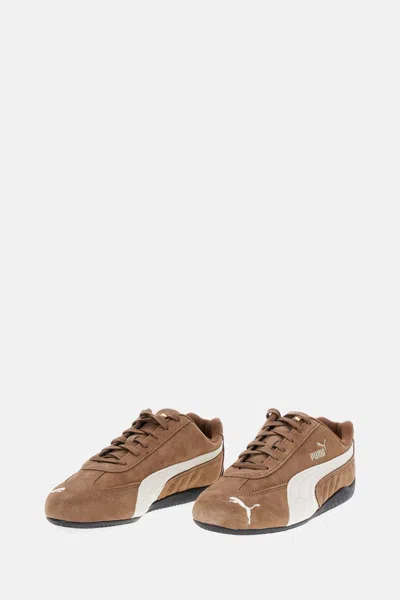 Puma Speedcat Og Brown/ivory Sneakers In Brown