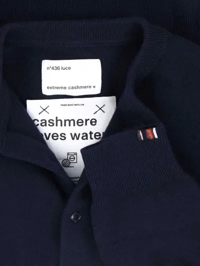 Extreme Cashmere N94 Piccolo Cardigan In Blue