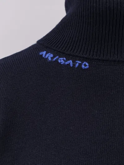 Axel Arigato Women Wool Blend Turtleneck Sweater In Blue