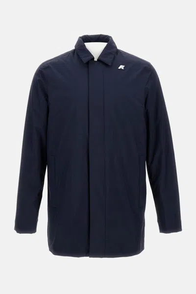K-way Benny Warm Ottoman Jacket In Blue