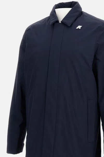 K-way Benny Warm Ottoman Jacket In Blue