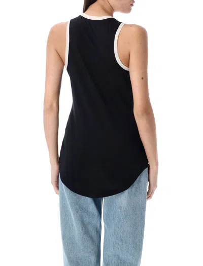 Balmain Women's Beauty Print Jersey & Muslin Top In Black