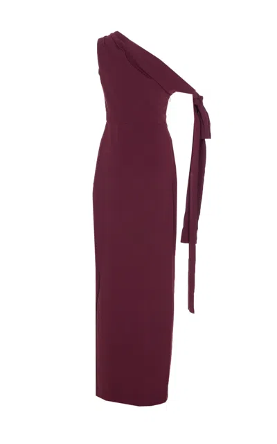 Solace London Irina Maxi Dress In Red