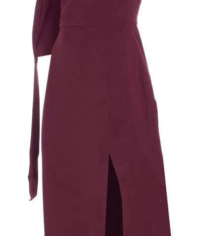Solace London Irina Maxi Dress In Red