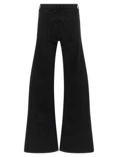 Balenciaga Flared Leg Jeans With Pockets And Loops In Black