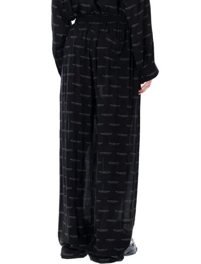 Balenciaga Logo Pyjama Pants In Multi