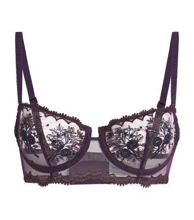 Simone Perele Intrigue Half-cup Bra In Purple