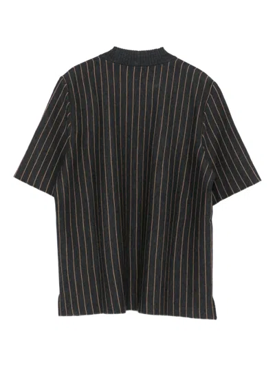 Cividini Striped Jumper In Black