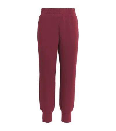 Varley Womens New Maroon Elasticated-waist Slim-fit Stretch-jersey Joggers Xs In Red