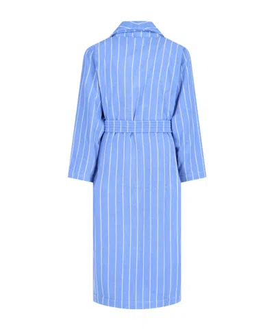 Tekla Classic Bathrobe In Blue
