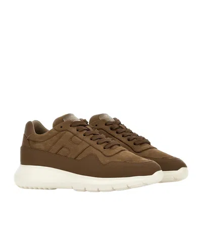 Hogan Interactive 3 Sneakers In Brown