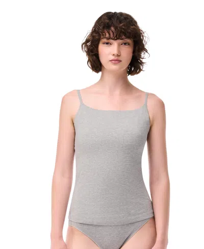 Gap Cashsoft Stretch Crop Tank Top In Gray