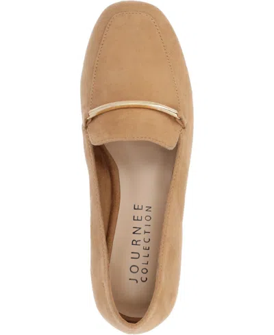 Journee Collection Women's Wrenn Slip On Loafers In Brown