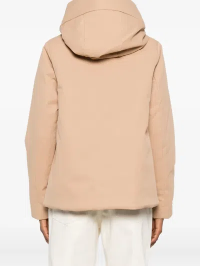 Save The Duck Boxy Silhouette Beige Jacket In Neutral