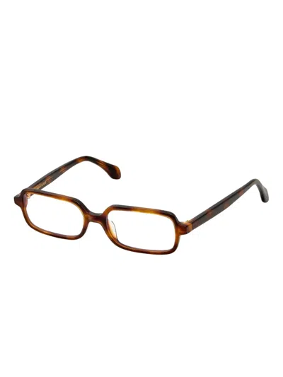 Gigi Studios Edith Rectangle-frame Glasses In Brown