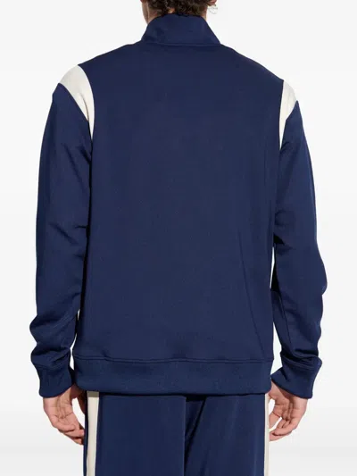 Balmain Logo Zip Jacket In Blue