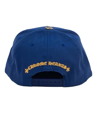 Chrome Hearts Logo-embroidered Cap In Blue