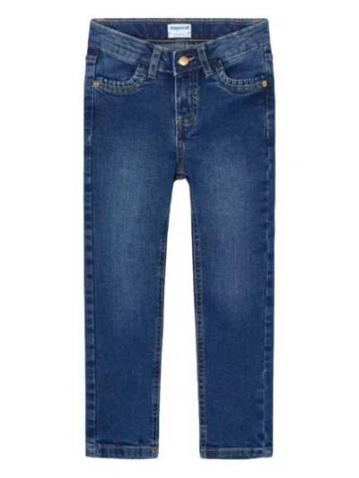 Mayoral Button Fastening Jeans In Blue