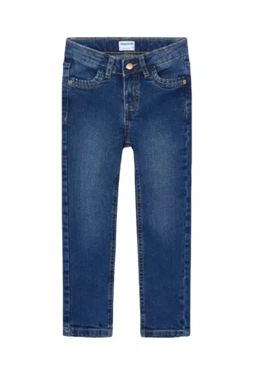 Mayoral Button Fastening Jeans In Blue