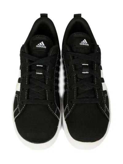 Adidas Originals Three-stripe Sneakers In Black