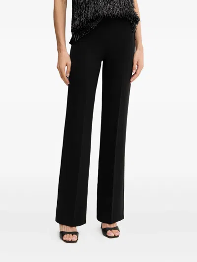 Twinset Logo-plaque Trousers In Black