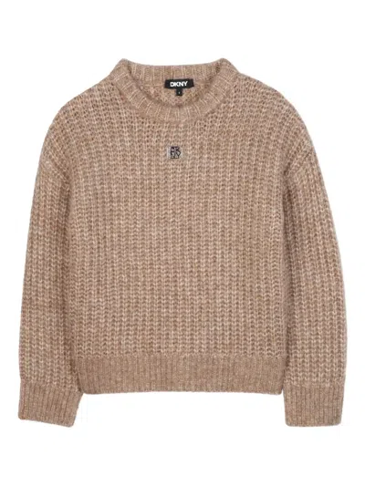 Dkny Chunky-knit Sweater In Neutral