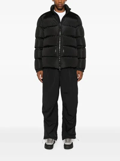 Moncler Logo-patch Padded Jacket In Black
