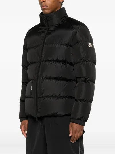 Moncler Logo-patch Padded Jacket In Black