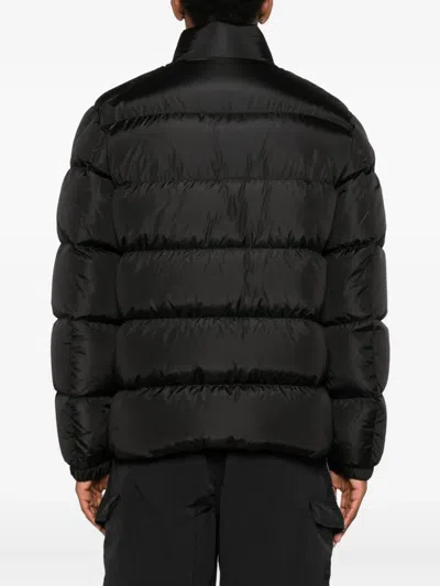 Moncler Logo-patch Padded Jacket In Black