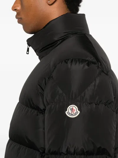 Moncler Logo-patch Padded Jacket In Black