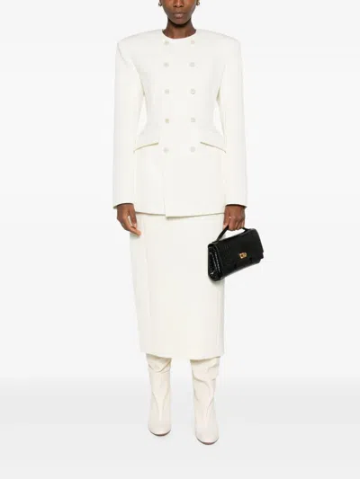 Wardrobe.nyc X Rosie Huntington-whiteley Sculpted Skirt In White