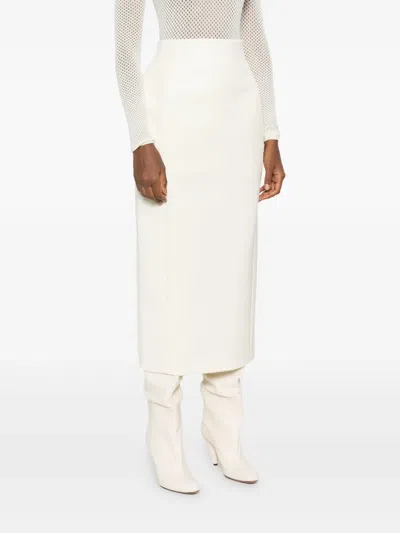 Wardrobe.nyc X Rosie Huntington-whiteley Sculpted Skirt In White