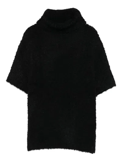 镂空短袖针织上衣