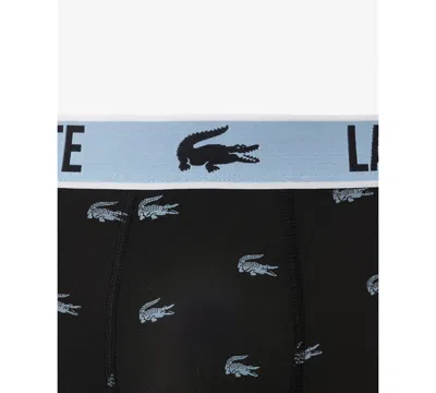 Lacoste Men's 3-pack Microfiber Trunks - 3xl In Multi